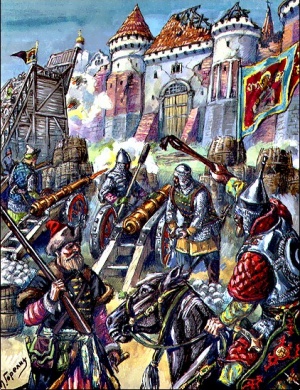 Осада Смоленска 1514 г., современный рисунок
