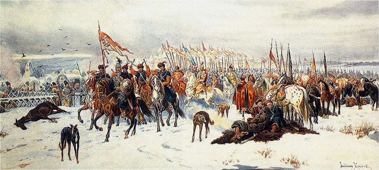 Польское войско под Смоленском. Картина Юлиуша Коссака